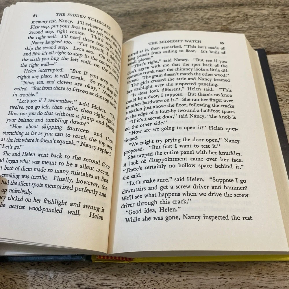 Book 1 & 2 Grosset Dunlap Nancy Drew The Secret Old Clock HC 1987 Carolyn Keene